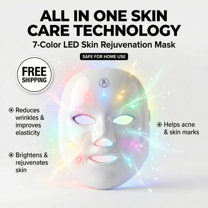 Hygenify™ 7 in 1 LED Phototherapy Facial Beauty Mask